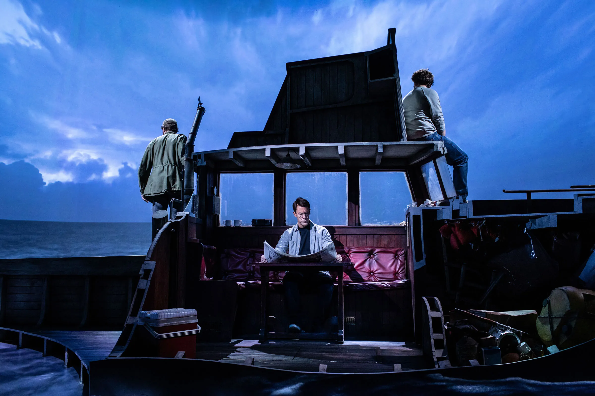 Ian Shaw as Robert Shaw in The Shark Is Broken, Ambassadors Theatre