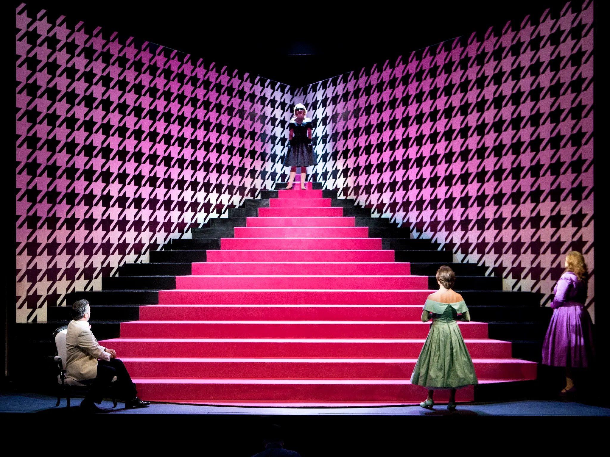 Christian Senn, Heather Lowe, Carolina Lippo and Maria Ostroukhova in La Cenerentola at The Grange Festival