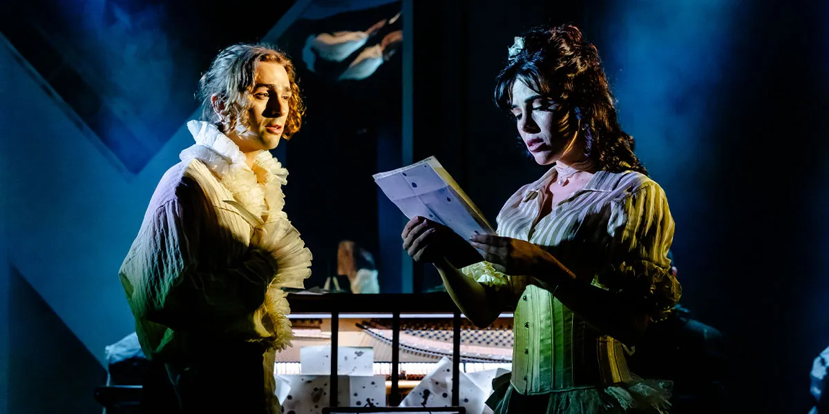 Jack Chambers and Aimie Atkinson in Saving Mozart