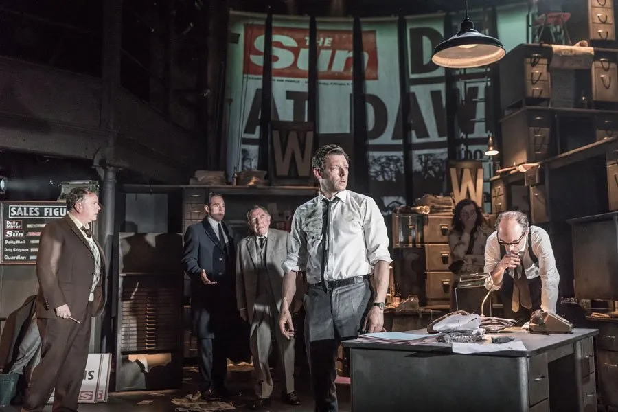 Tony Turner, Bertie Carvel, Geoffrey Freshwater, Richard Coyle, Jack Holden and Tim Steed in Ink