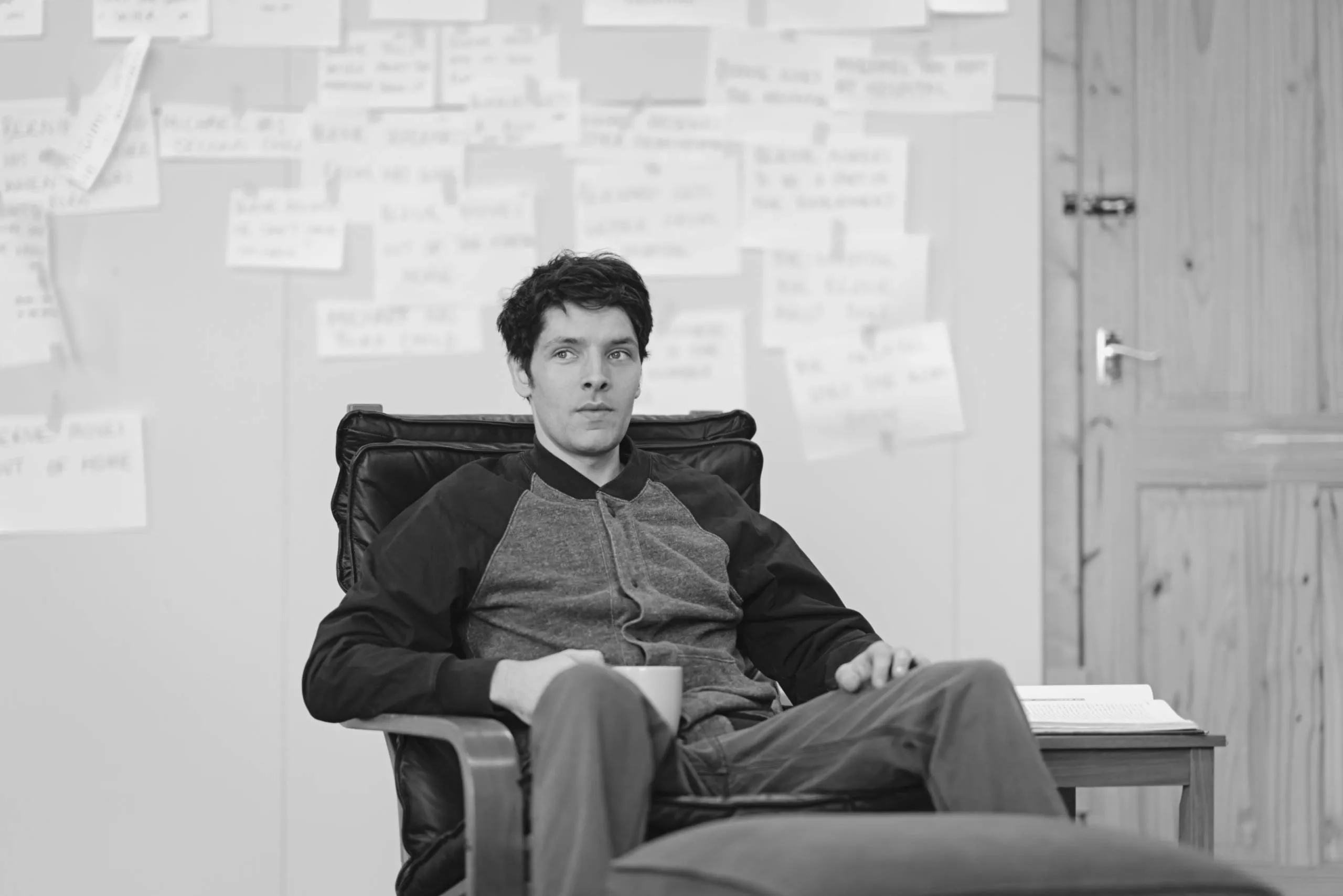 Salter and Bernard face each other in Polly Findlay's A Number at the Bridge Theatre