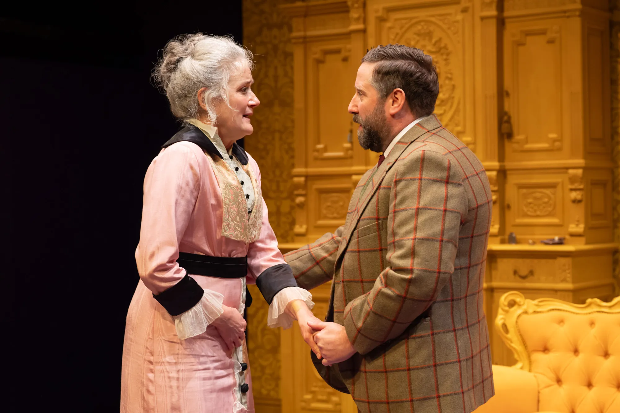 Sophie Thompson and Jim Howick in When We Are Married