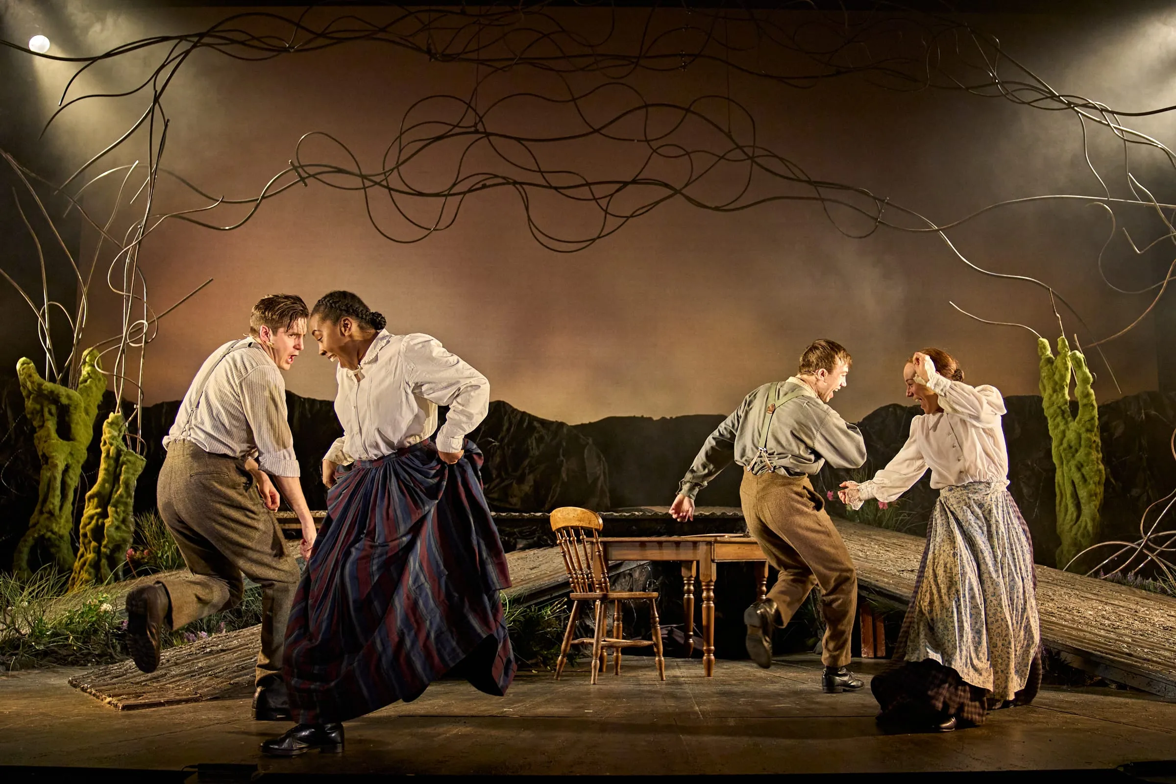 Daniel Boyd, Liyah Summers, Daniel Rainford and Emma Manton in Private Peaceful
